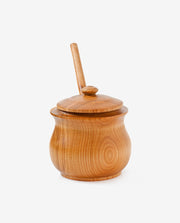 Wooden Spice Box with Compartments and Lid