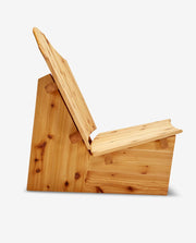 Outdoor Garden Relaxing Chair with Wooden Frame