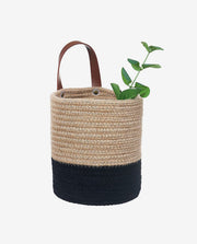 Woven Cotton Rope Storage Basket with Handles