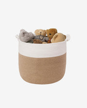 Large Soft Cotton Woven Clothes Basket for Storage