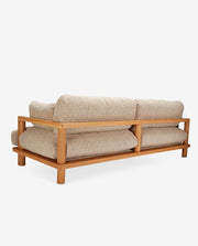 Wooden Frame Sofa Chair with Plush Cushion Seat