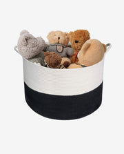 Large Soft Cotton Woven Clothes Basket for Storage