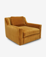 Modern Low Profile Swivel Sofa with Soft Seat