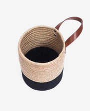 Woven Cotton Rope Storage Basket with Handles