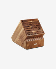 Rustic Wooden Knife Box with Slide-Out Compartments