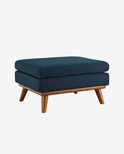 Modern Single Fabric Sofa Chair with Wooden Legs